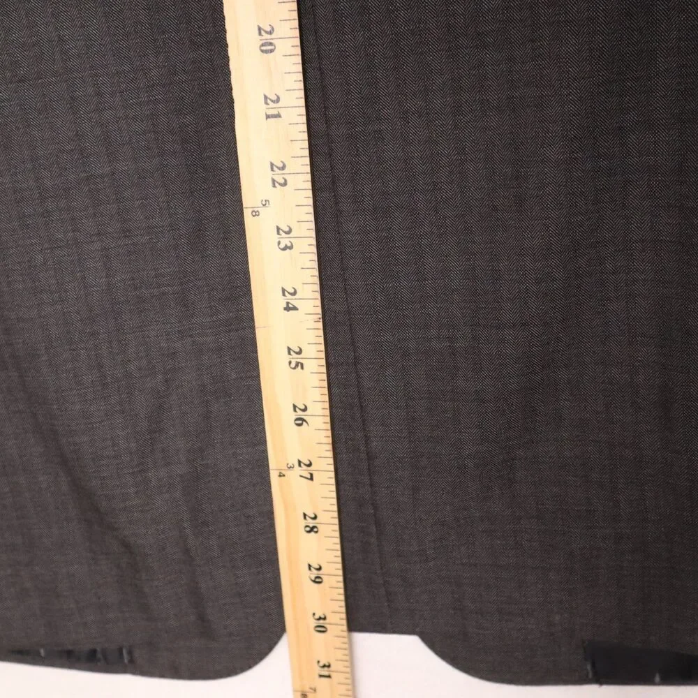 Gucci Tom Ford Era Designer Men's IT48/US38 Gray 3-Button Wool Bazer Suit Jacket